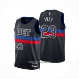 Camiseta Detroit Pistons Jaden Ivey #23 Statement 2022-23 Negro