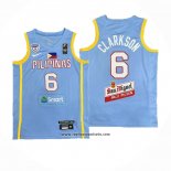 Camiseta Filipino Jordan Clarkson #6 Juegos Olimpicos 2024 Azul