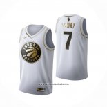 Camiseta Golden Edition Toronto Raptors Kyle Lowry #7 Blanco