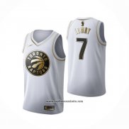 Camiseta Golden Edition Toronto Raptors Kyle Lowry #7 Blanco