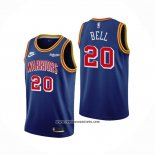 Camiseta Golden State Warriors Jordan Bell #20 75th Anniversary Azul