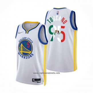 Camiseta Golden State Warriors Juan Toscano-Anderson #95 2022 Slam Dunk Special Mexico Edition Blanco