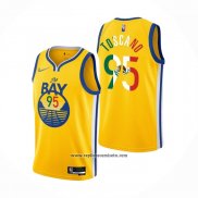 Camiseta Golden State Warriors Juan Toscano-Anderson #95 2022 Statement Royal Special Mexico Edition Oro