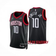 Camiseta Houston Rockets Jabari Smith Jr #10 Statement 2023-24 Negro