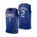 Camiseta Los Angeles Clippers Kawhi Leonard #2 Icon 2020-21 Azul