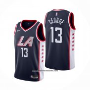 Camiseta Los Angeles Clippers Paul George #13 Ciudad 2018-2019 Azul