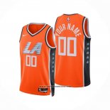 Camiseta Los Angeles Clippers Personalizada Ciudad 2025-26 Naranja