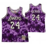 Camiseta Los Angeles Laker Kobe Bryant #24 Galaxy Violeta