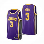 Camiseta Los Angeles Lakers Anthony Davis #3 Statement 2021-22 Violeta