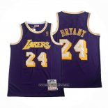 Camiseta Los Angeles Lakers Kobe Bryant #24 Mitchell & Ness 2007-08 Violeta