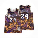 Camiseta Los Angeles Lakers Kobe Bryant #24 Mitchell & Ness Lunar New Year Violeta