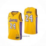 Camiseta Los Angeles Lakers Kobe Bryant #24 Retirement 2017-2018 Amarillo
