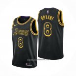 Camiseta Los Angeles Lakers Kobe Bryant #8 Ciudad 2017-18 Negro