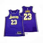 Camiseta Los Angeles Lakers LeBron James NO 23 Statement 2025-26 Violeta