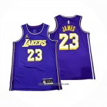 Camiseta Los Angeles Lakers LeBron James NO 23 Statement 2025-26 Violeta