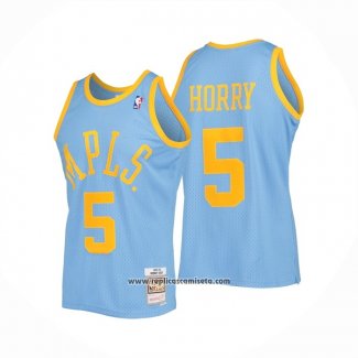 Camiseta Los Angeles Lakers Robert Horry #5 Mitchell & Ness 2001-02 Azul