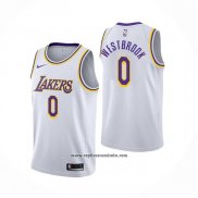 Camiseta Los Angeles Lakers Russell Westbrook #0 Association 2021 Blanco