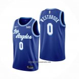 Camiseta Los Angeles Lakers Russell Westbrook #0 Hardwood Classic 2021-2022 Azul
