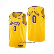 Camiseta Los Angeles Lakers Russell Westbrook #0 Icon 2020 Amarillo