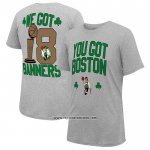 Camiseta Manga Corta Boston Celtics 18-Time NBA Finals Champions We Got 18 Banners Gris Camiseta Manga Corta Boston Celtics 18-Time NBA Finals Champions We Got 18 Banners Gris