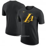 Camiseta Manga Corta Los Angeles Lakers Ciudad 2023-24 Negro