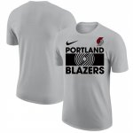 Camiseta Manga Corta Portland Trail Blazers Gris
