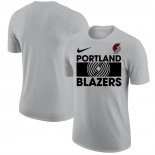 Camiseta Manga Corta Portland Trail Blazers Gris