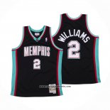 Camiseta Memphis Grizzlies Jason Williams #2 Hardwood Classics Throwback Negro