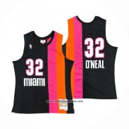 Camiseta Miami Floridians Shaquille O'Neal #32 Hardwood Classics Throwback Negro