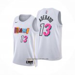 Camiseta Miami Heat Bam Adebayo #13 Ciudad 2022-23 Blanco
