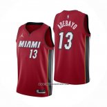 Camiseta Miami Heat Bam Adebayo #13 Statement 2020-21 Rojo