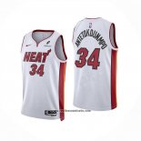 Camiseta Miami Heat Giannis Antetokounmpo NO 34 Association Blanco