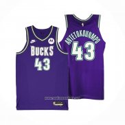 Camiseta Milwaukee Bucks Thanasis Antetokounmpo #43 Classic 2022-23 Violeta