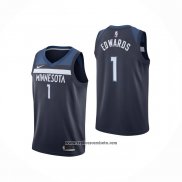 Camiseta Minnesota Timberwolves Anthony Edwards #1 Icon Azul