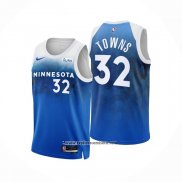 Camiseta Minnesota Timberwolves Karl-Anthony Towns #32 Ciudad 2023-24 Azul