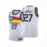 Camiseta Minnesota Timberwolves Rudy Gobert #27 Ciudad 2022-23 Blanco