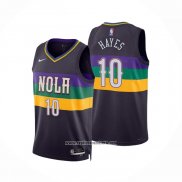 Camiseta New Orleans Pelicans Jaxson Hayes #10 Ciudad 2022-23 Violeta