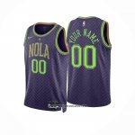 Camiseta New Orleans Pelicans Personalizada Ciudad 2024-25 Violeta
