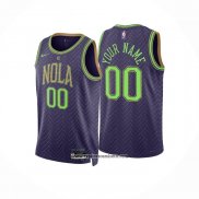 Camiseta New Orleans Pelicans Personalizada Ciudad 2024-25 Violeta