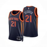 Camiseta New York Knicks Cam Reddish #21 Statement 2022-23 Negro