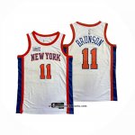 Camiseta New York Knicks Jalen Brunson NO 11 Ciudad 2025-26 Blanco