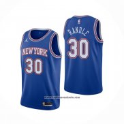 Camiseta New York Knicks Julius Randle #30 Statement 2020-21 Azul