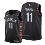 Camiseta Nino Brooklyn Nets Kyrie Irving #11 Ciudad 2019-20 Negro