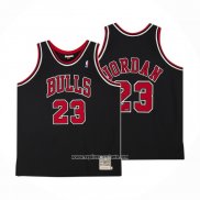 Camiseta Nino Chicago Bulls Michael Jordan #23 Mitchell & Ness 1997-98 Negro