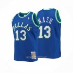 Camiseta Nino Dallas Mavericks Steve Nash #13 Mitchell & Ness 1998-99 Azul