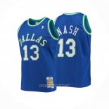 Camiseta Nino Dallas Mavericks Steve Nash #13 Mitchell & Ness 1998-99 Azul