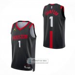 Camiseta Nino Houston Rockets Amen Thompson NO 1 Statement 2026-27 Negro