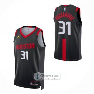 Camiseta Nino Houston Rockets Bogdan Bogdanovic NO 31 Statement 2026-27 Negro