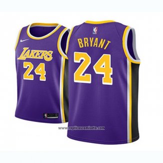 Camiseta Nino Los Angeles Lakers Kobe Bryant #24 Statement 2018 Violeta