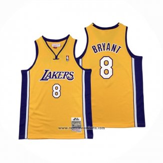 Camiseta Nino Los Angeles Lakers Kobe Bryant #8 Mitchell & Ness 1999-00 Amarillo